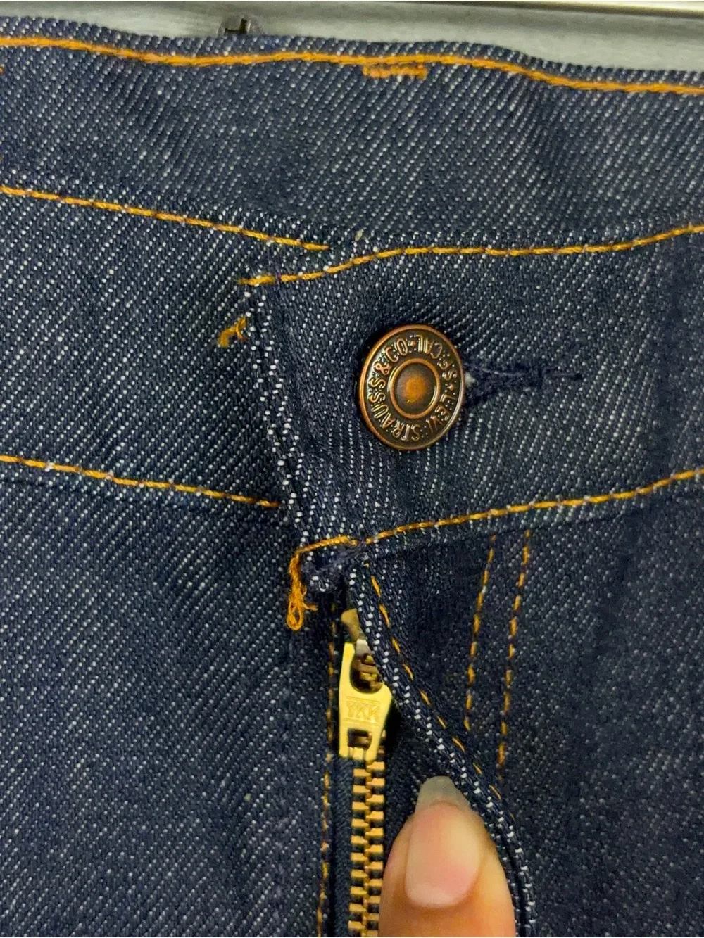 Vintage Levis 517 Jeans Men Size 42x30 Actual 40x30 Orange Tab Saddleman Bootcut